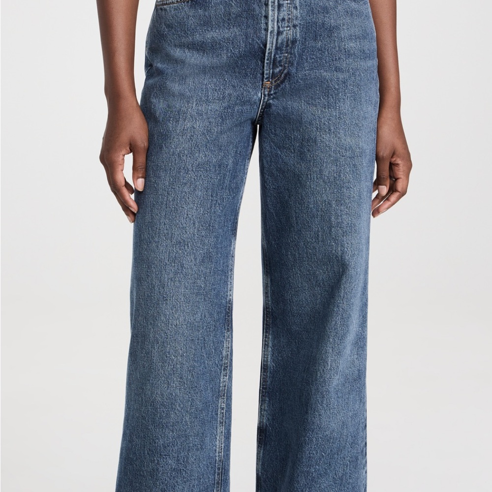 AGOLDE The Dame cuffed Jean. Size 28 High Rise.